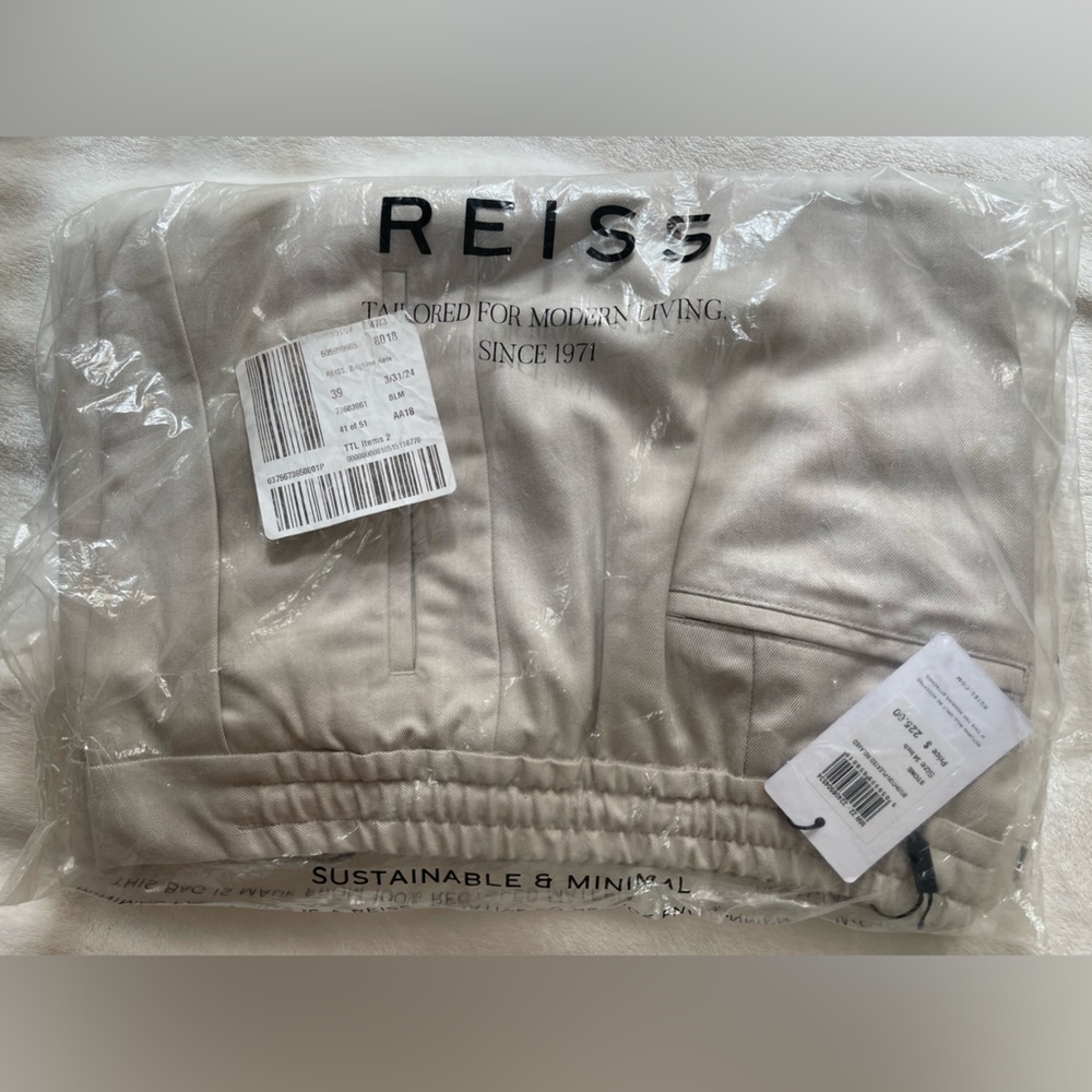 Reiss Cream Trousers